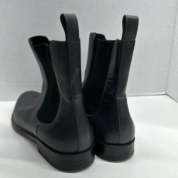 Gucci Leather Chelsea Ankle Boots Pull On Casual Shoes Gray Men's 11.5 247492 - Picture 5 of 14